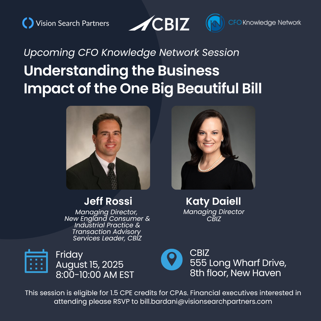 VSP - CFO Knowledge Network - Understanding the Business Impact of the One Big Beautiful Bill - August 2025 [DRAFT]-2