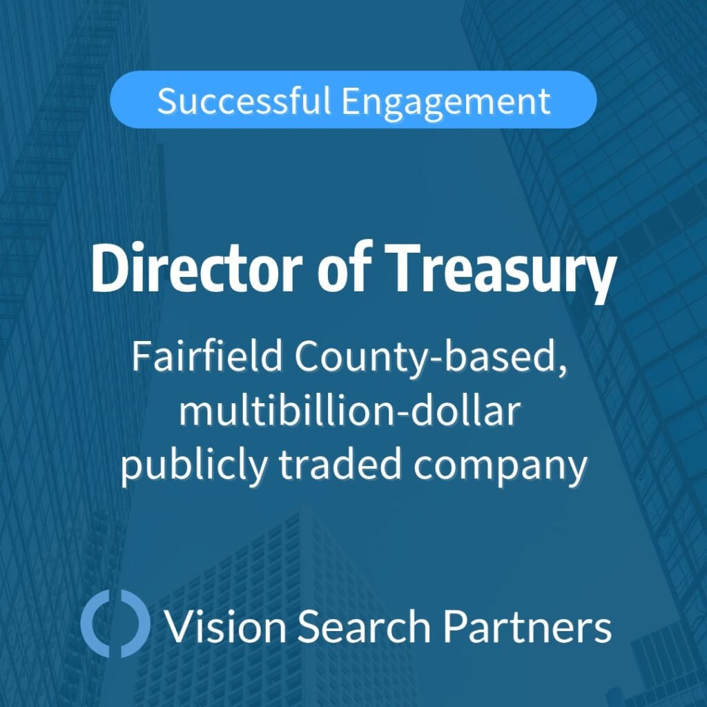 Vision Search Partners Has Successfully Recruited a Director of Treasury